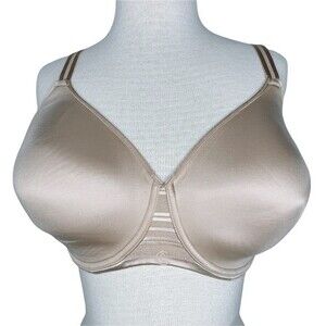Chantelle Pure Full Coverage T-Shirt Bra sz 36G * Beige Nude Convertible Straps